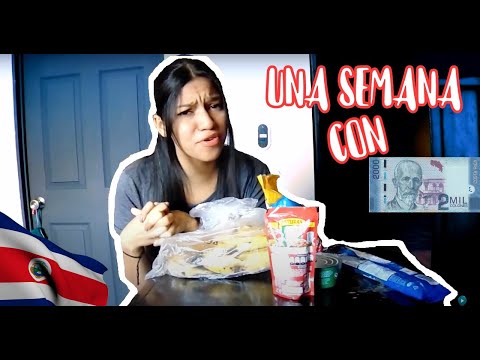 Comiendo una Semana con 2mil Colones en Costa Rica - Melany Medina