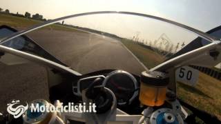 preview picture of video 'On board Triumph Daytona 675 R - San Martino Del Lago'