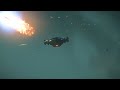 Star Citizen Idris Railgun Shot Really Close