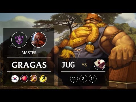 Gragas Jungle vs Lee Sin - KR Master Patch 9.23