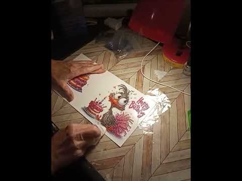 Sealing diamond painting card