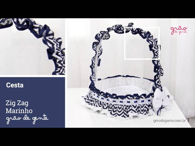 Cesta Zig Zag Marinho | Ref: 59241