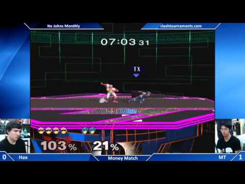 No Johns Monthly - Hax vs MT - Money Match - SSBM