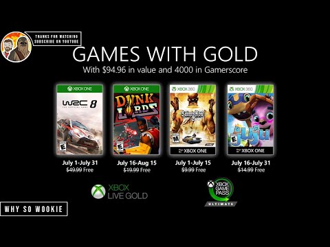 NEW GAMES WITH GOLD JULY 2020