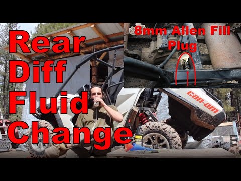 Can-Am Commander Rear Differential Fluid Change: How-To Replace Final Drive Oil Can-Am UTV