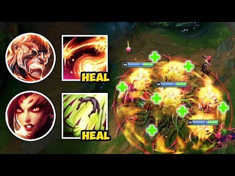 WE RAN THE HIGHEST DPS MAGES WITH MOONSTONE! (HEAL YOUR ALLIES) - League of Legends