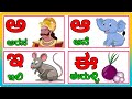 Kannada Alphabets Kannada Swaragalu Vyanjanagalu Kannada Varnamale Kannada Alphabet Writing Reading