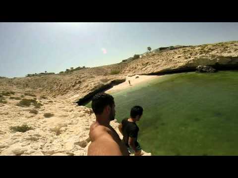 GoPro HERO3+ in Sultanate of Oman Free Diving and Cliff jumps Slow Motion 1080p