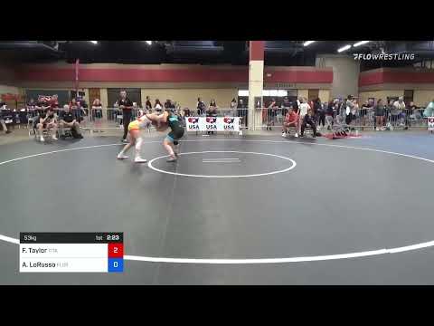 53 kg Semifinal   Felicity Taylor, Titan Mercury Wrestling Club TMWC vs Angela LoRusso, Florida 8559