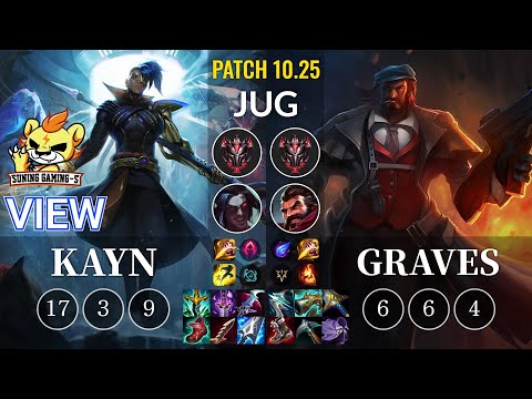 SG-S View Kayn vs Graves Jungle - KR Patch 10.25