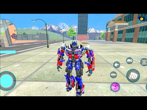 Optimus Prime The Transformers Jet Bike Car Transformation Robot Game 2020 - Android Gameplay