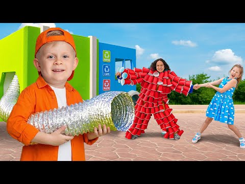 Garbage Monsters Adventure: Safety and Learning for Kids!