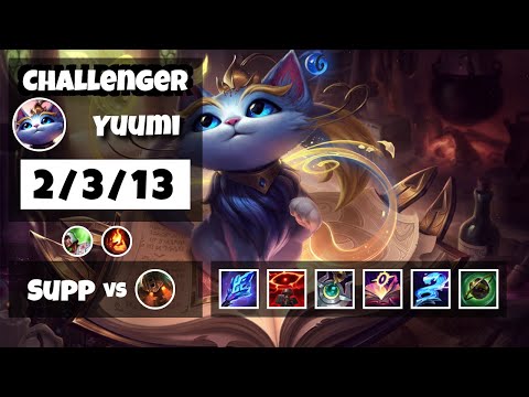 Yuumi vs Nautilus EU Challenger SUPPORT (2/3/13) - v11.13