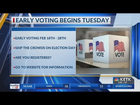 Early voting in March 3 Texas primary begins Tuesday
