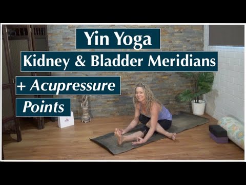 Yin Yoga for Kidney & Bladder Meridians with Acupressure Points  II  Enhance Your Practice