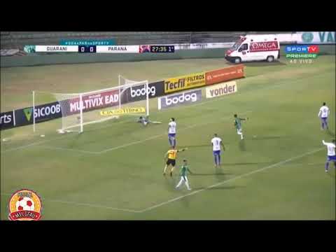 GUARANI 1 X 0 PARANÁ (HD) - MELHORES MOMENTOS - PRIMEIRO TEMPO - 18/08/2020