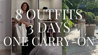 How to Pack a Travel Capsule for a Work Trip | Travel Capsule Try-On