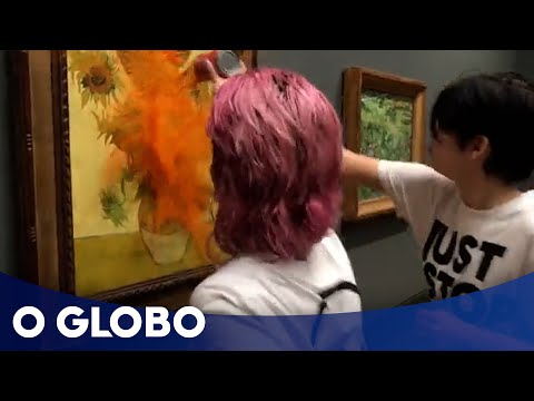 Quadro de Van Gogh é atacado por ativistas com sopa