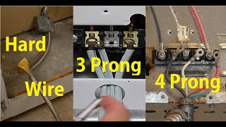How to Install Stove Range Cord 3 or 4 Prong