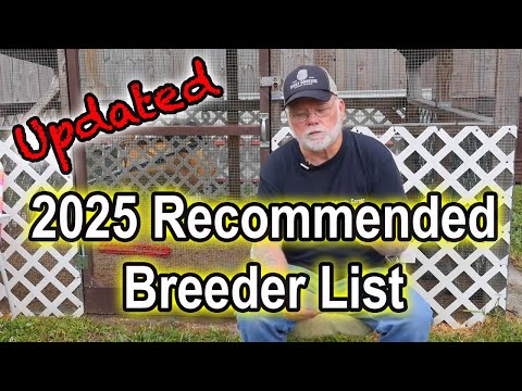 2025 Recommended Breeder List - Updated