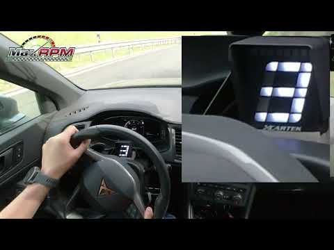 CARTEK digitale Gang- und Schaltanzeige / digital gear and shift indicator mit Cupra Ateca