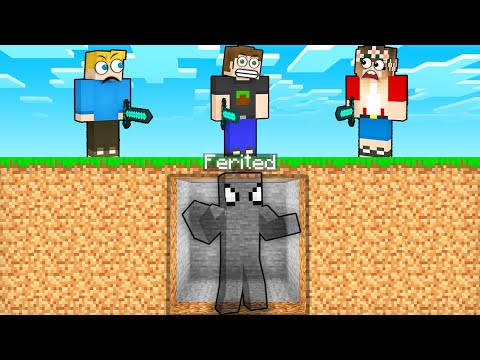 MANHUNT YARIŞMASINDA GÖRÜNMEZLİK İLE TROLLEDİM - Minecraft