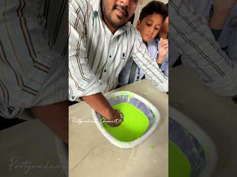 Name the magic liquid ? Non Newtonian Fluid #shorts #learnandfun #oobleck #nonnewtonianfluid