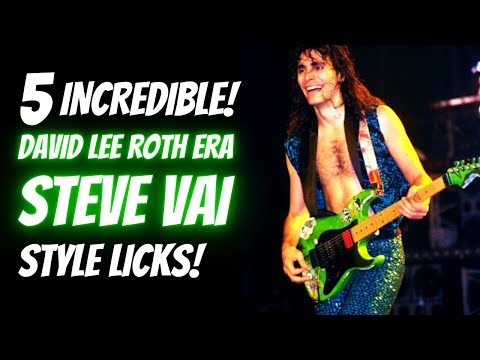 Steve Vai Licks, Guitar Lesson | 5 INCREDIBLE Licks You Can Use In Your Playing (w/TAB+JAMTRACK)