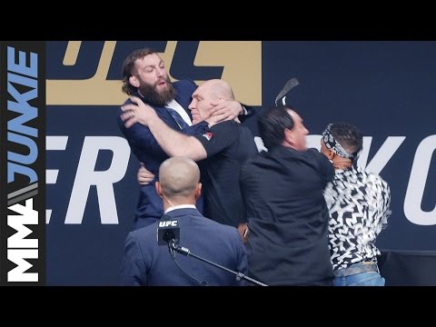 Kevin Lee and Michael Chiesa come to blows in UFC summer kick-off press conference