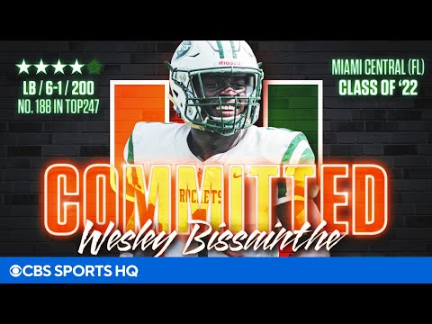 4 Star LB Wesley Bissainthe Commits to Miami | CBS Sports HQ
