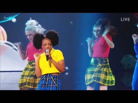 Rai-Elle Williams sings & raps Mr Big Stuff Full Clip  Live Show Week 4 Quarter Finals X Factor 2017