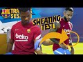 FRENKIE DE JONG vs ANSU vs MEMPHIS vs ERIC vs BUSQUETS... SWEATING TEST!