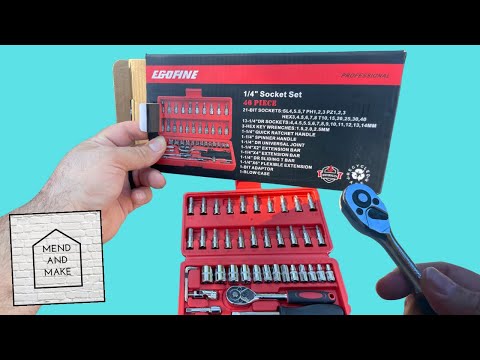 EGOFINE 1/4” Socket Set 46 Piece Metric
