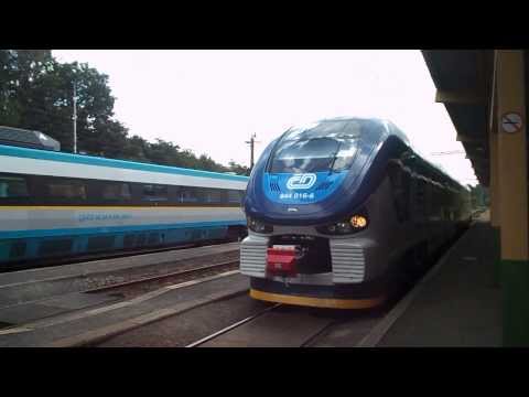 Odjezd vlaku Os 17210 (ČD 844.016) - Františkovy Lázně, 20. 7. 2013