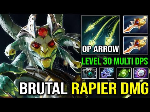 Once Medusa Got Rapier You Can't Push | LEVEL 30 Triple Rapier Medusa OP vs Godlike Riki Dota 2