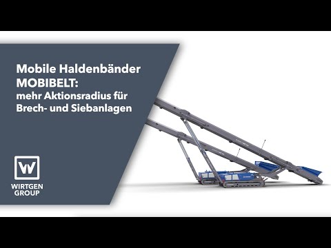 Baustellenlogistik mit MOBIBELT Haldenbänder: Materialtransport für Brech- & Siebanlagen