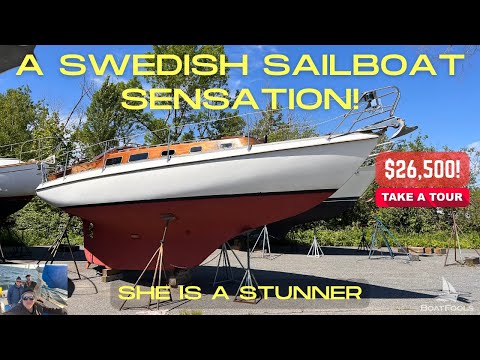 A Swedish Sailboat SENSATION! This Vindo 40 is a STUNNER at $26,500. Full tour [off market]