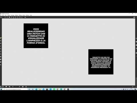 Tutorial Ampiezza e Forma d'onda con Max 8.