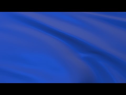 Blue flag waving in the wind #0047bb flag - Flag animation - Motion background - 4K UHD