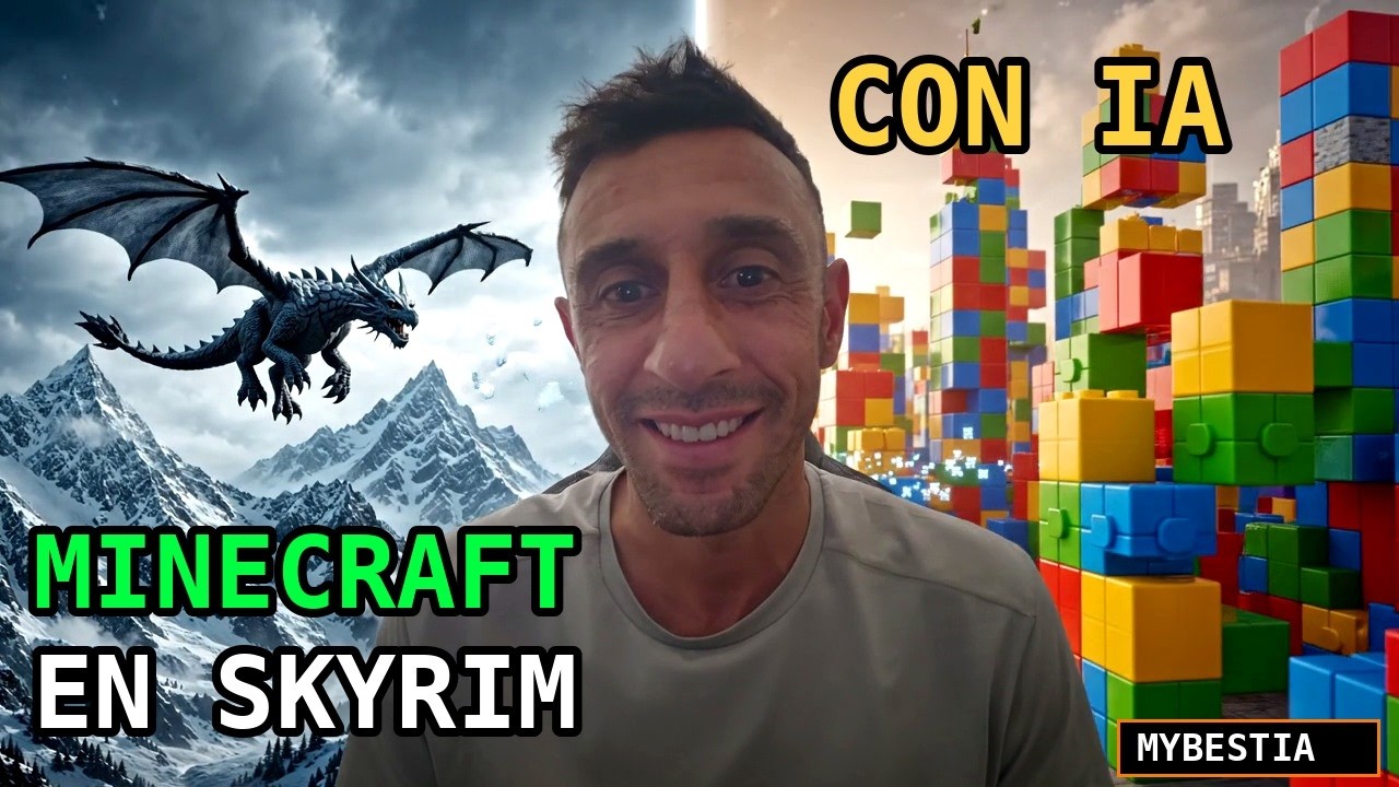 Los mods con IA se salieron de control: Minecraft dentro de Skyrim, explicado