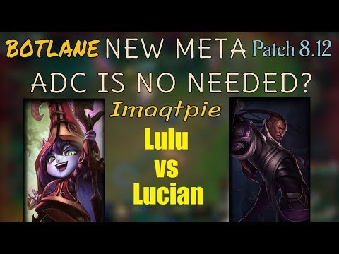 Imaqtpie | LULU vs LUCIAN | LULU Adc | Challenger Gameplay | Patch 8.12