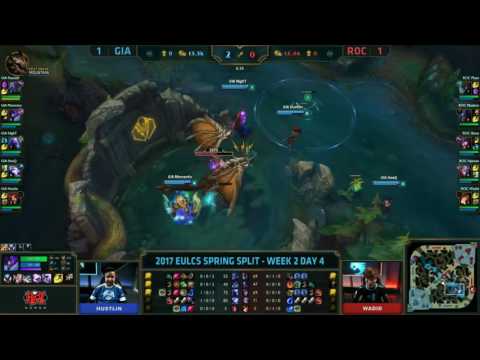 League Of Legends — Giants vs Roccat  EU LCS 2017 Spring Game 3