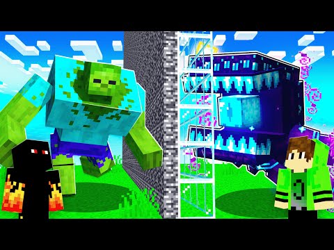 TROLEI MEU AMIGO EM UMA BATALHA DE MOBS NO MINECRAFT