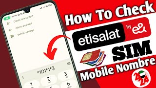 🇦🇪how to check etisalat sim number ||How can I know my UAE SIM number||2024🇦🇪