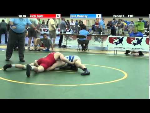 70 KG Zack Beitz vs Cole Moseley