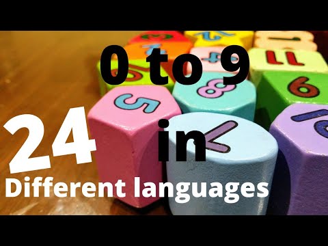 0 to 9 in 24 languages #becreativewithtonyandselin #numbers in different languages