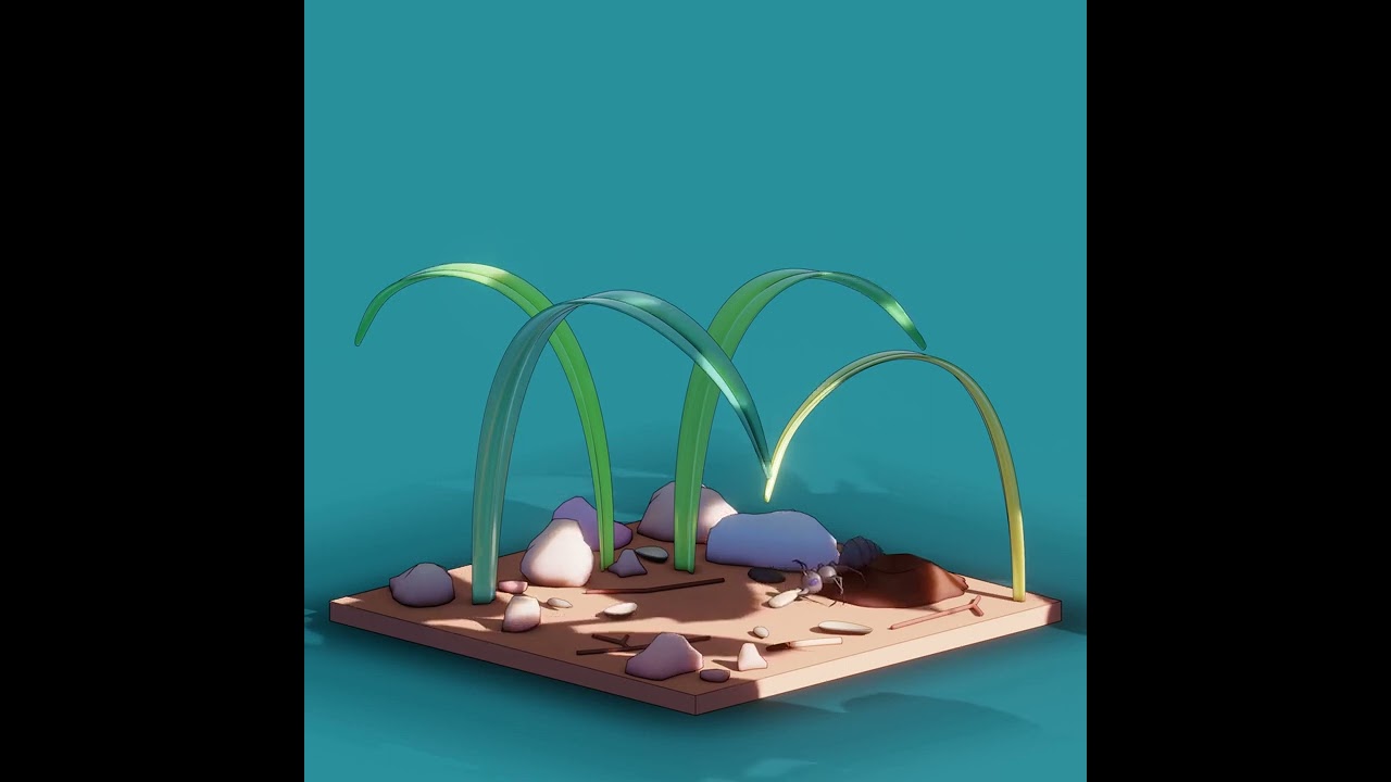 ant #blender #3d #3danimation #shorts #3dart #cartoon #animation #stylized #macro #insects