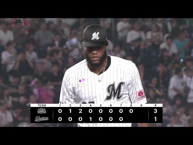 【8回表】マリーンズ・ゲレーロ ピンチを切り抜け、1イニングを無失点に抑える!! 2025年8月29日 千葉ロッテマリーンズ 対 福岡ソフトバンクホークス