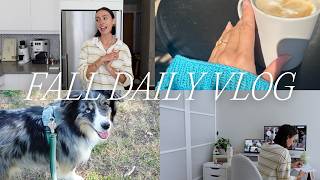VLOG: cozy + productive september day 🍂  new workout routine + healthy habits, aritzia fall haul