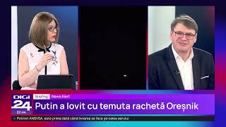 Putin a lovit Kievul cu racheta hipersonică Oreșnik, folosită pentru treia oară asupra Ucrainei